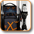 Easy to use strap system for attaching skis